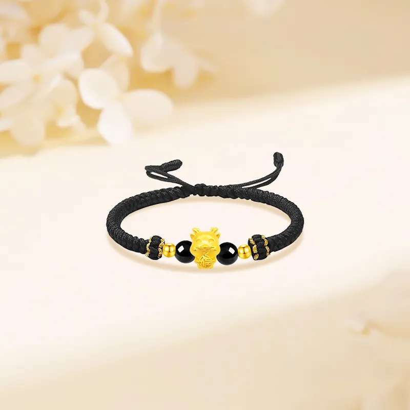 Lao Feng Xiang Gold Bracelet Unisex-5
