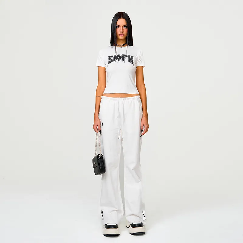 SMFK Casual Pants Women's Snow Mountain White-2
