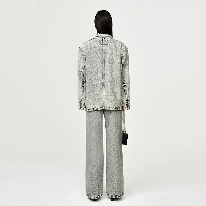 SMFK Business Suit Unisex White Snowflake-6