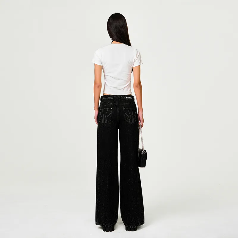 SMFK Jeans Unisex Black Denim-6