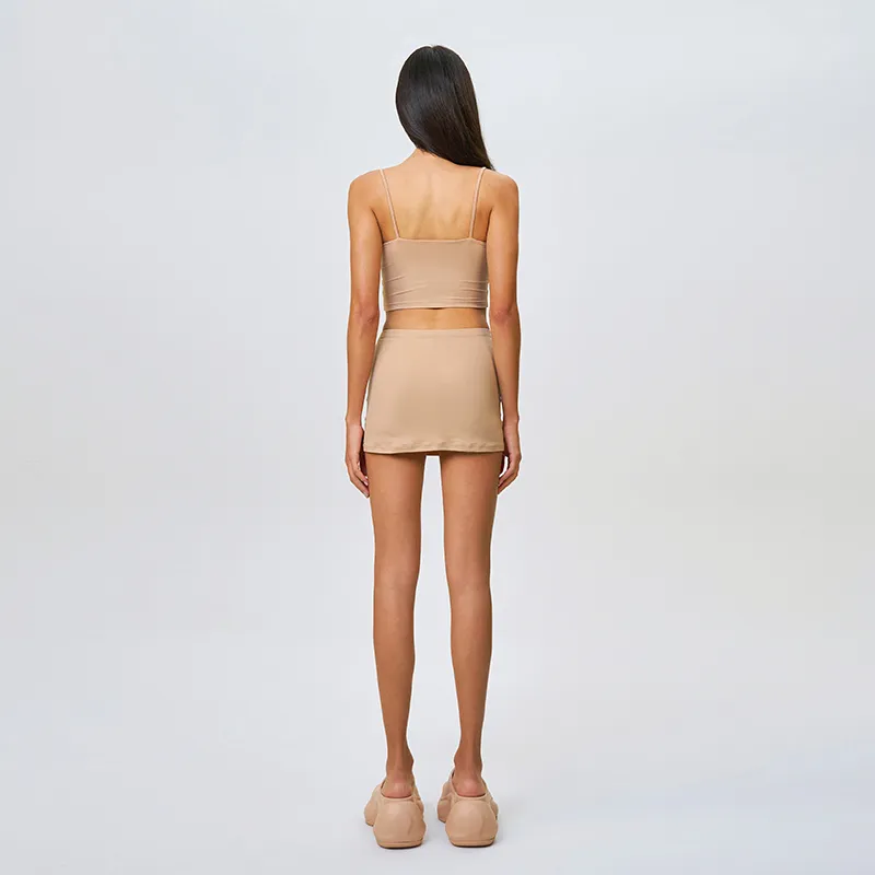 SMFK Casual Short Skirts Women's Skin-2