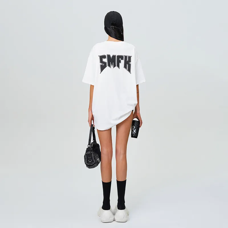 SMFK T Shirts Unisex Milk White-2