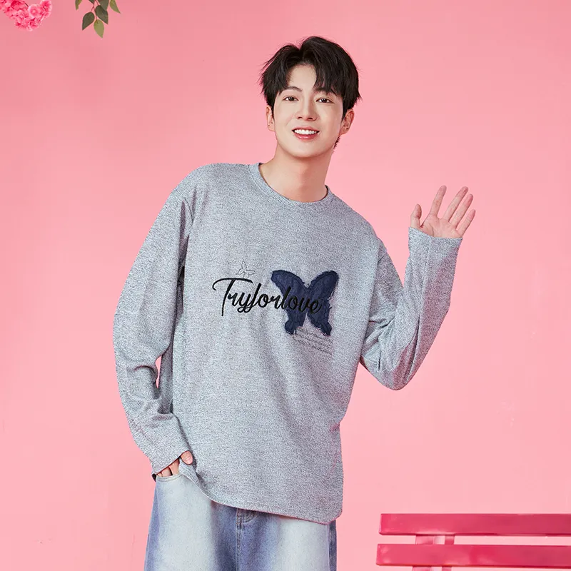 Tryforlove T Shirts Men Gray-3