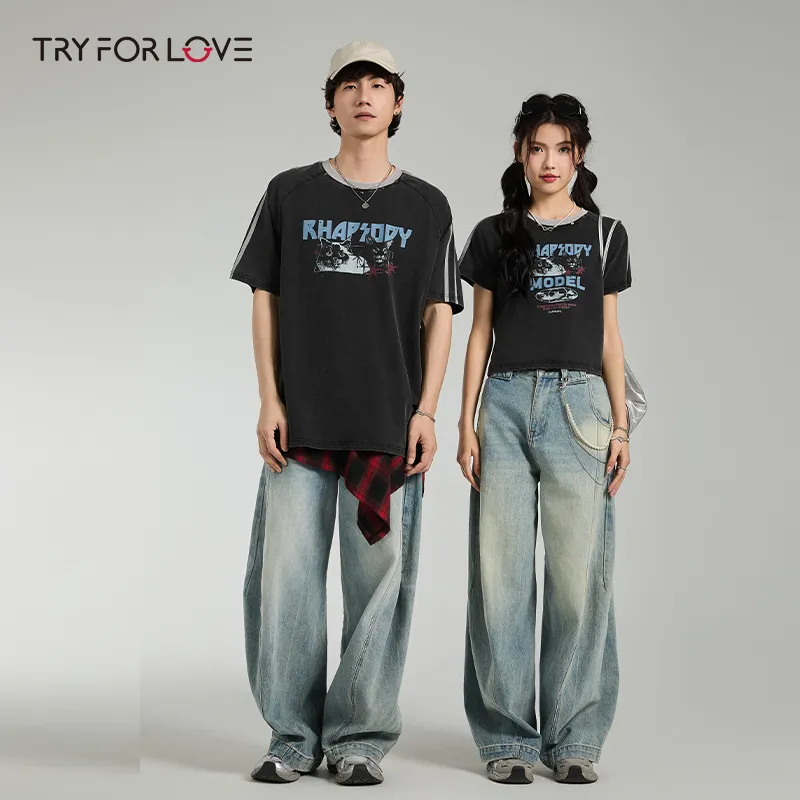 Tryforlove Couple Set Unisex Gray-4
