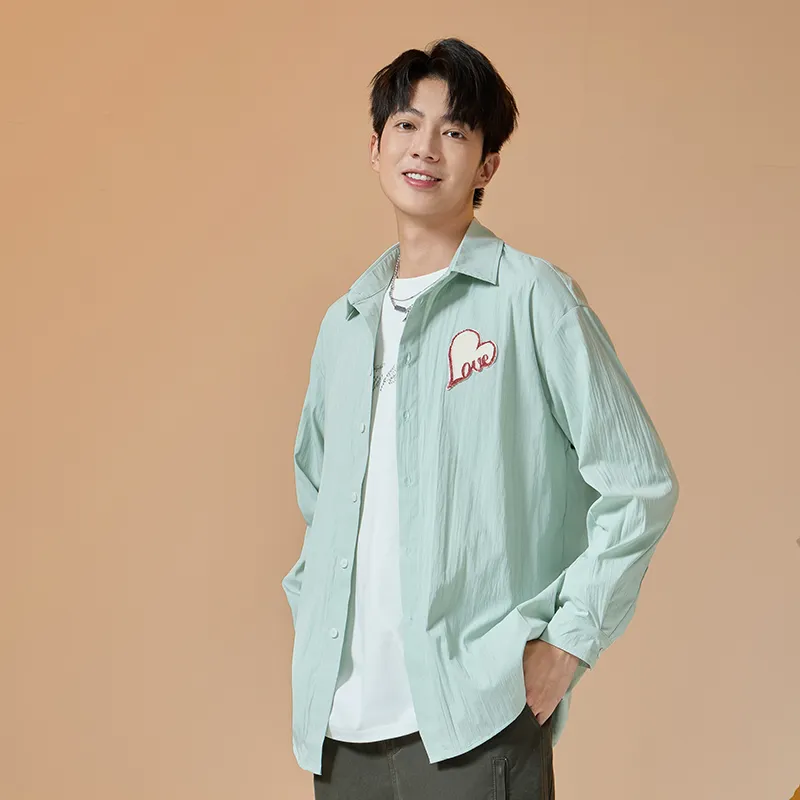 Tryforlove Shirt Men's Sapphire Green-2