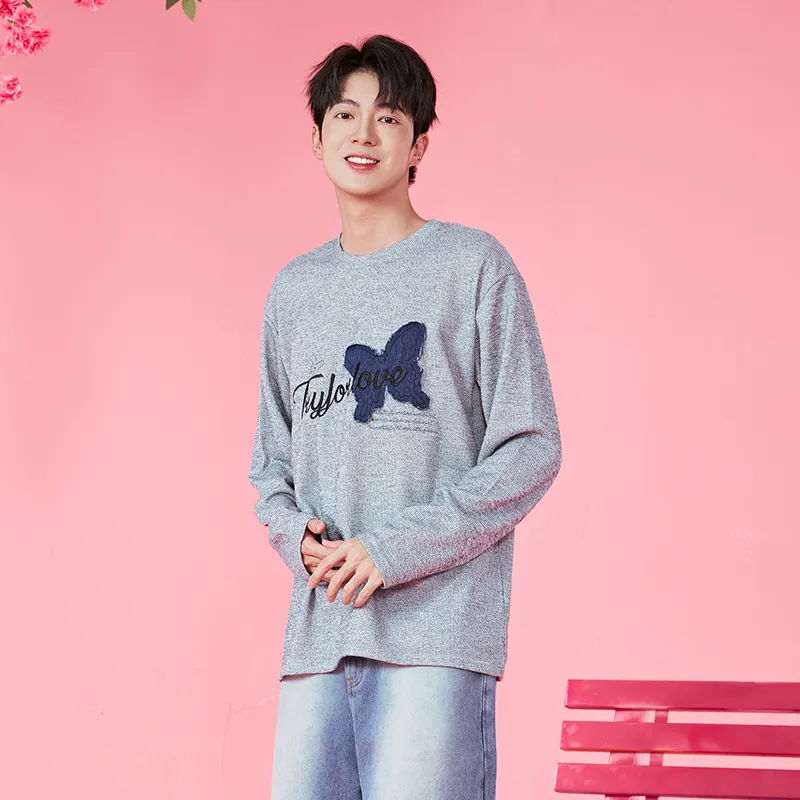 Tryforlove T Shirts Men Gray-2