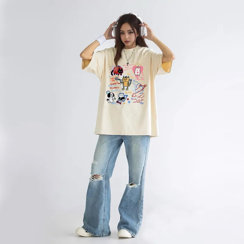 Tryforlove Drop Shoulder Sleeve T Shirt Unisex-8