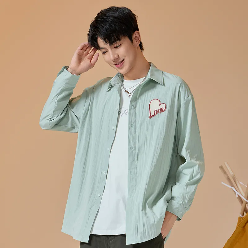 Tryforlove Shirt Men's Sapphire Green-4