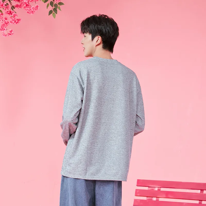 Tryforlove T Shirts Men Gray-5