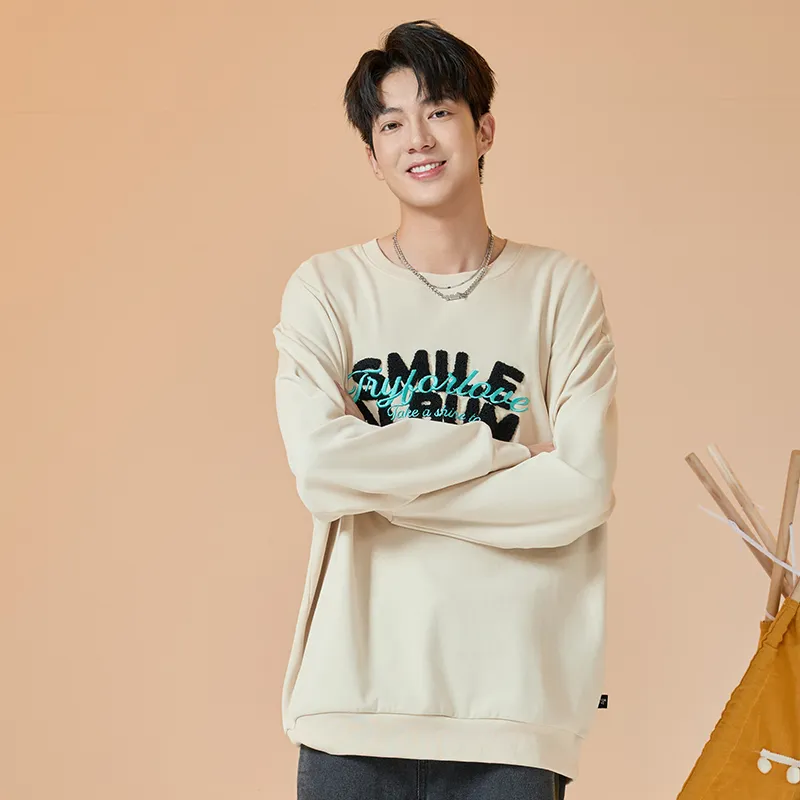 Tryforlove Sweatshirt Men's Apricot-5