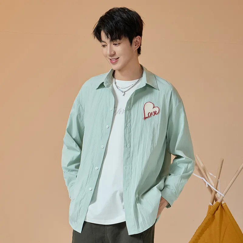 Tryforlove Shirt Men's Sapphire Green-6