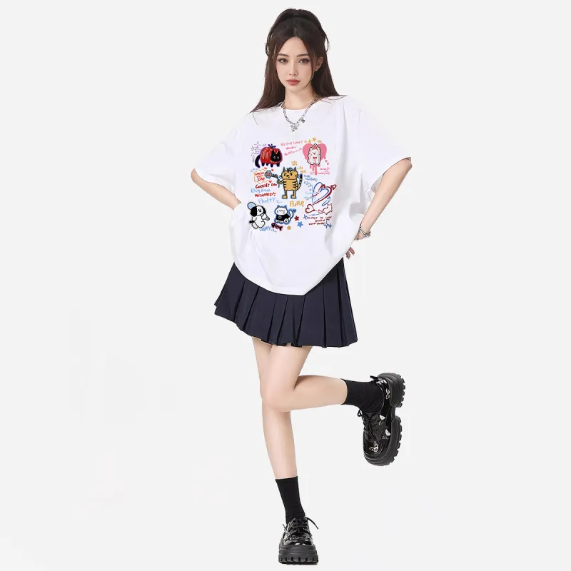 Tryforlove Drop Shoulder Sleeve T Shirt Unisex-2