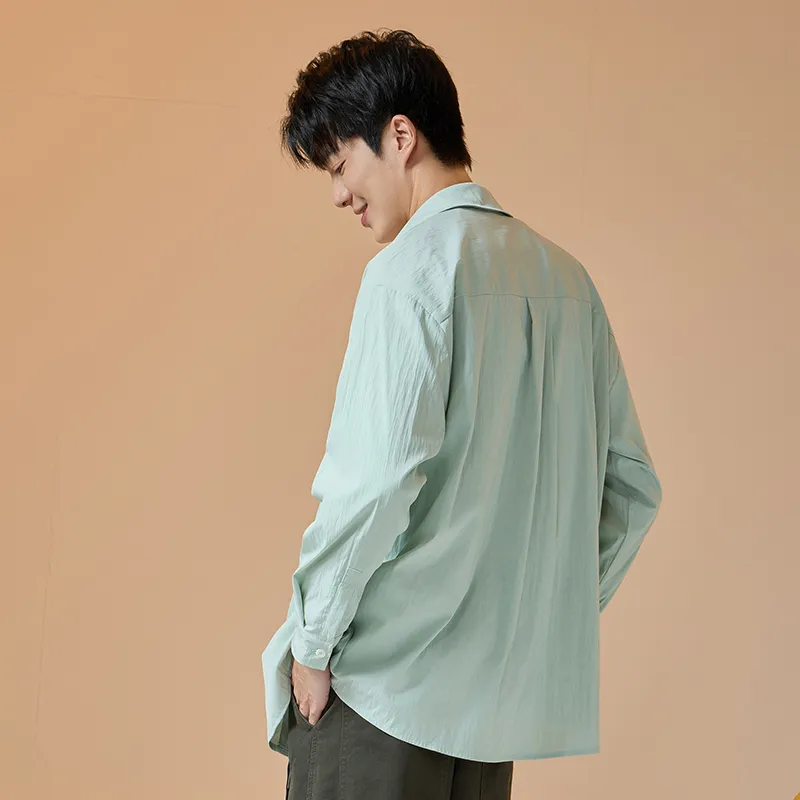 Tryforlove Shirt Men's Sapphire Green-3