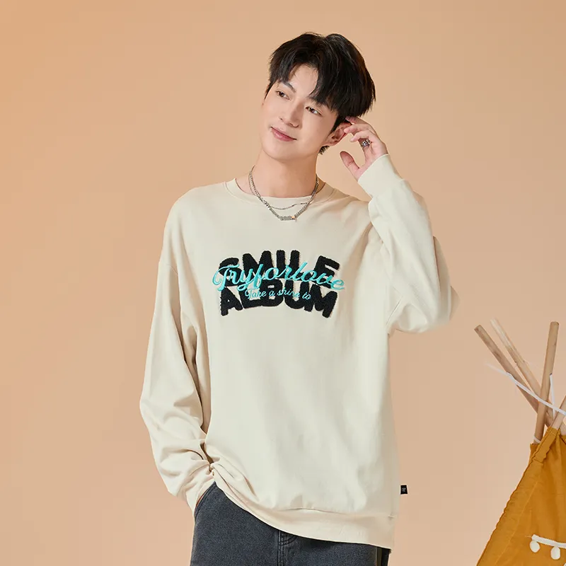 Tryforlove Sweatshirt Men's Apricot-2