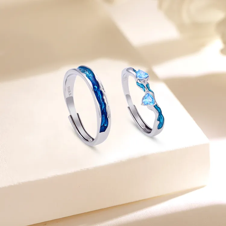 ROGA S999 Fine Silver Rings Unisex Silver-4
