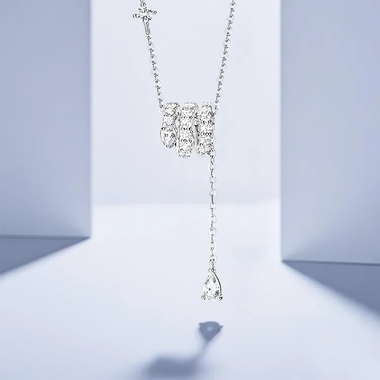 ROGA S925 Silver Necklaces Women's-1