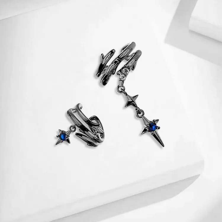 ROGA Alloy Clip On Earrings Unisex-4