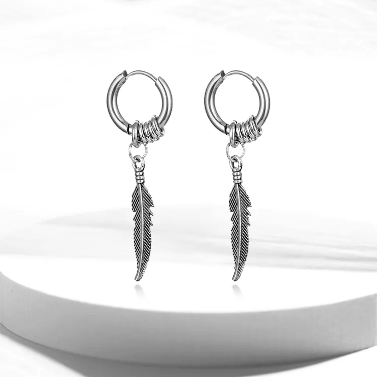 ROGA Titanium Steel Earrings Unisex-3