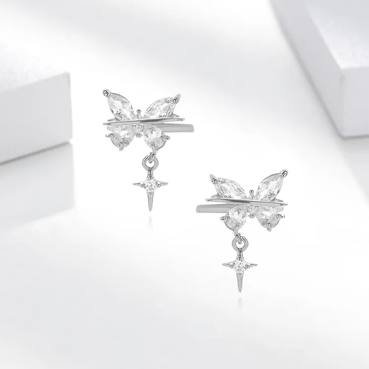 ROGA Alloy Clip On Earrings Women's-4