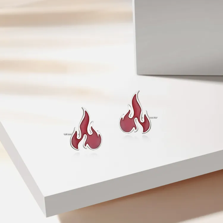 ROGA Titanium Steel Stud Earrings Unisex-2