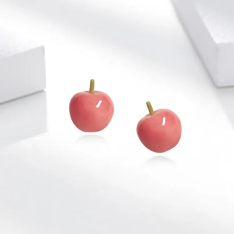 ROGA Resin Stud Earrings Women's-1