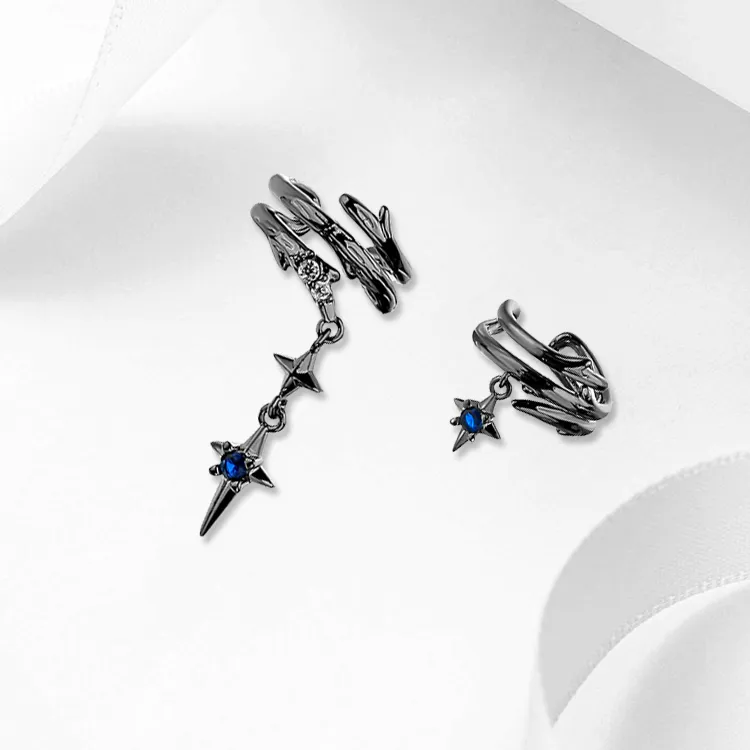 ROGA Alloy Clip On Earrings Unisex-3