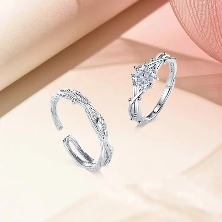 ROGA S999 Fine Silver Rings Unisex-2