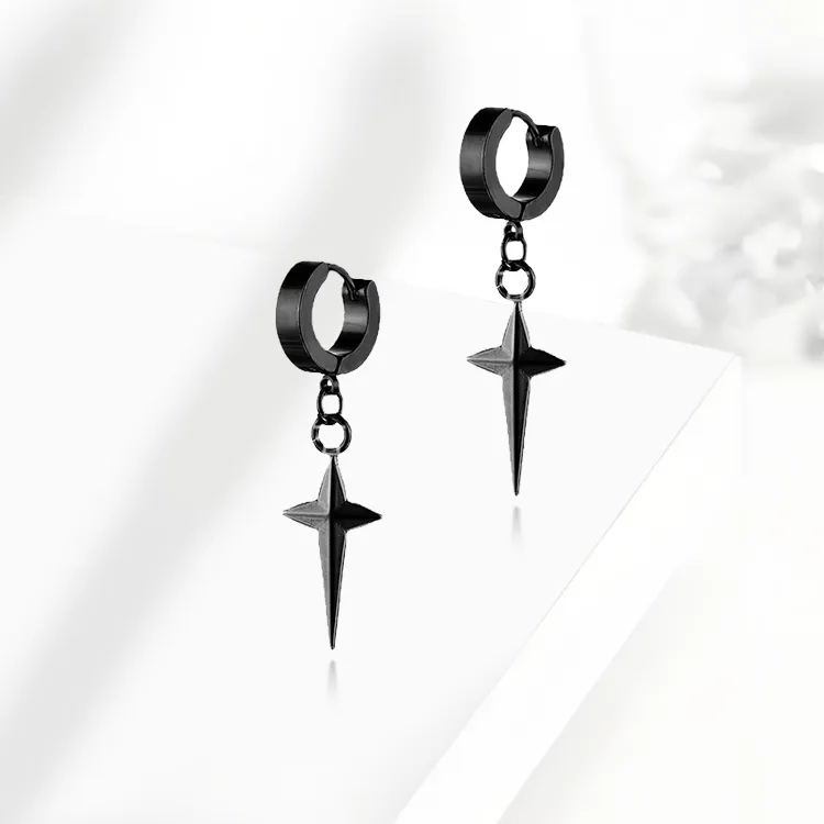 ROGA Titanium Steel Earrings Unisex-4