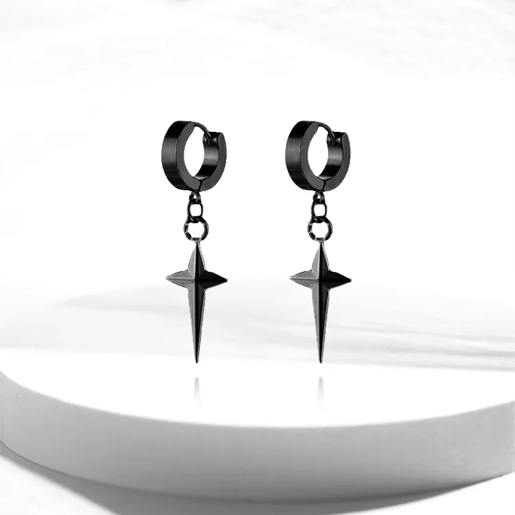 ROGA Titanium Steel Earrings Unisex-3