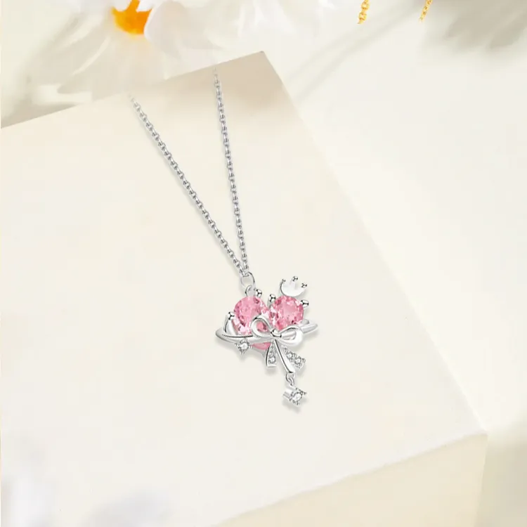 ROGA S925 Silver Necklaces Women's-4