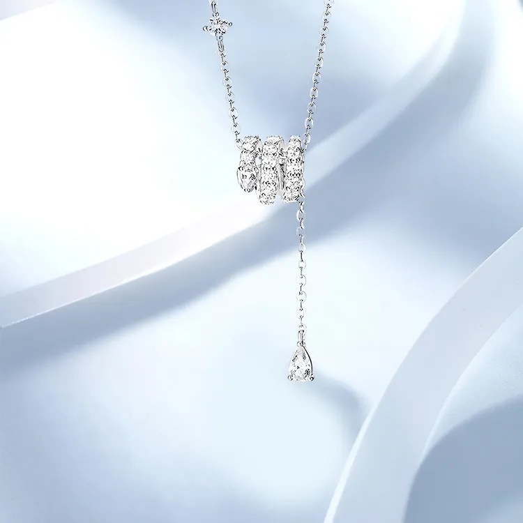 ROGA S925 Silver Necklaces Women's-2