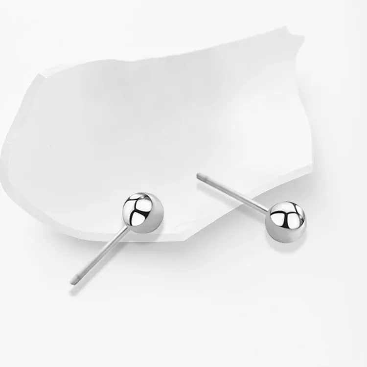 ROGA S999 Fine Silver Stud Earrings Unisex-2