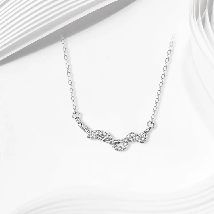 ROGA S999 Fine Silver Necklaces Women's-3