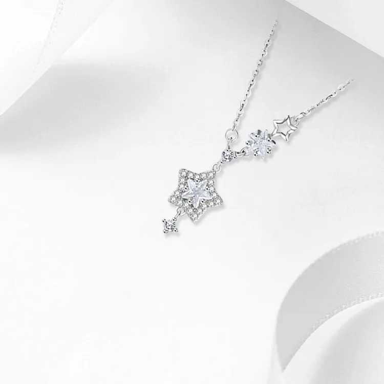 ROGA S925 Silver Necklaces Women's-2