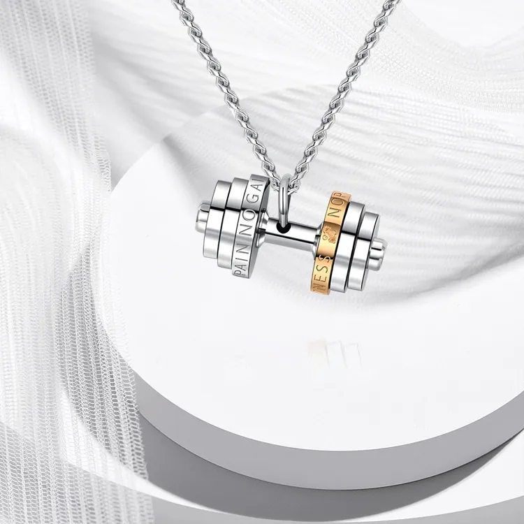 ROGA Titanium Steel Stainless Steel Necklaces Unisex-4