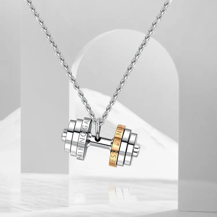 ROGA Titanium Steel Stainless Steel Necklaces Unisex-1