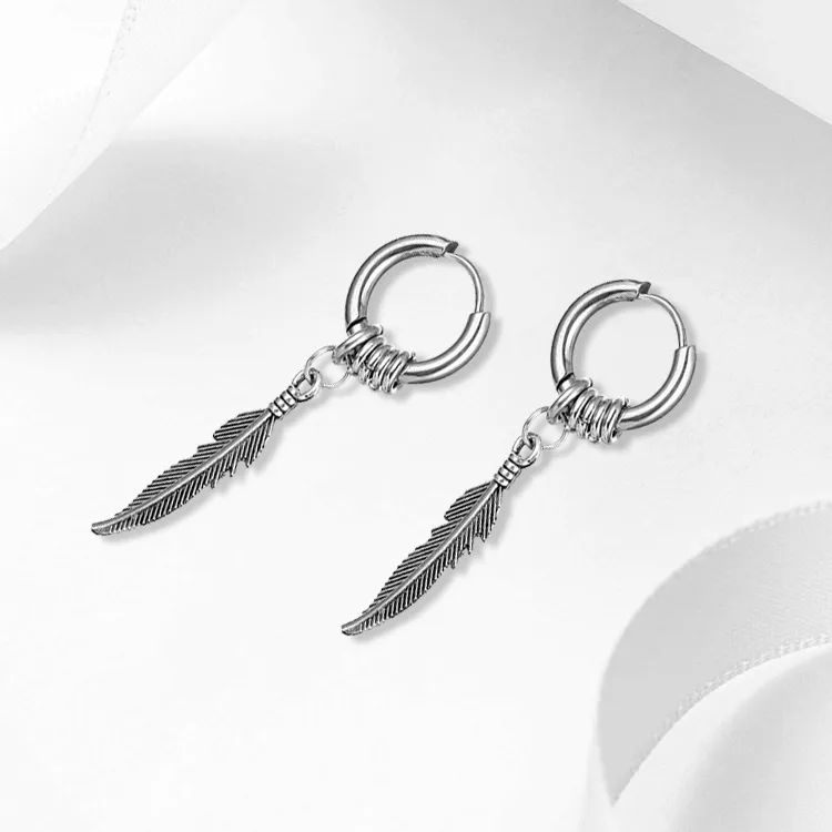 ROGA Titanium Steel Earrings Unisex-4