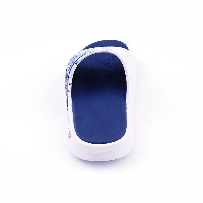 PEAK Slide Slippers Unisex White Blue-4