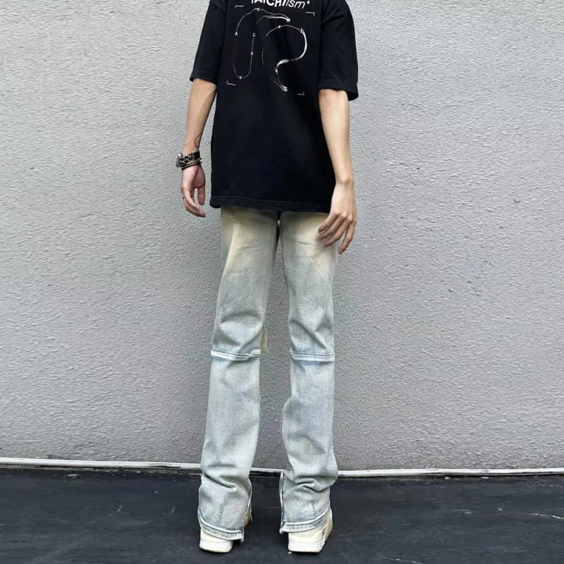 UPXIW Jeans Unisex Yellow Mud-3