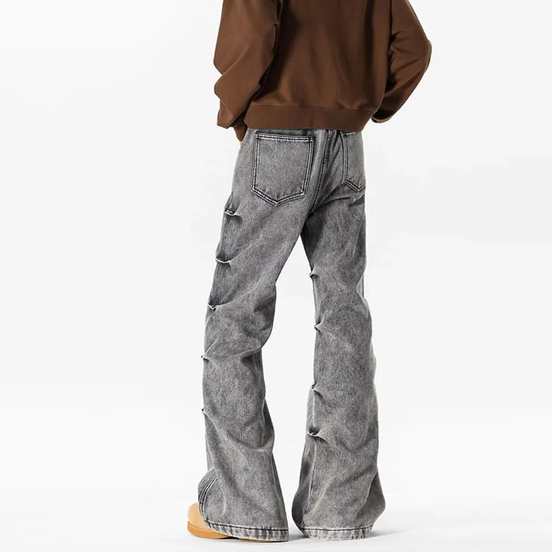 WELTER EXPERIMENT Classic Fashion Jeans Unisex Black Gray Shades-1