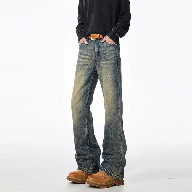 UPXIW Jeans Unisex Yellow Mud Blue-1