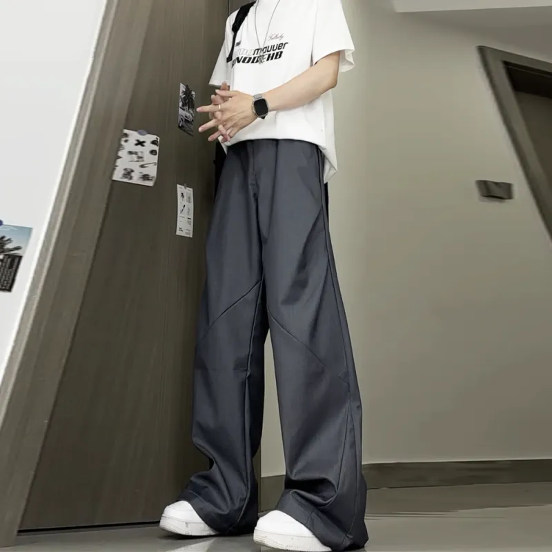UPXIW Casual Pants Unisex Gray-5