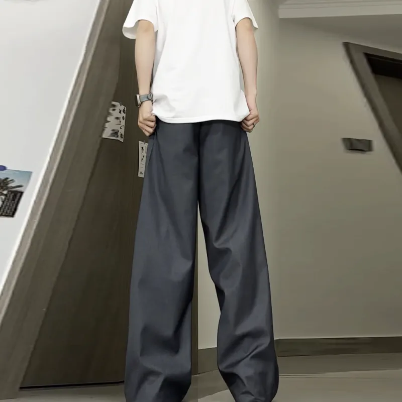 UPXIW Casual Pants Unisex Gray-3