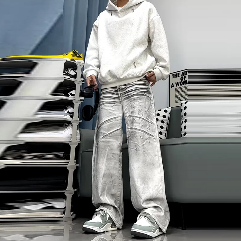 UPXIW Jeans Unisex White-3