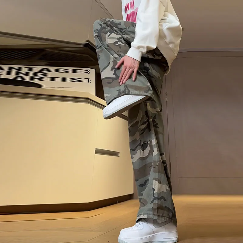 UPXIW Jeans Unisex Camouflage-5