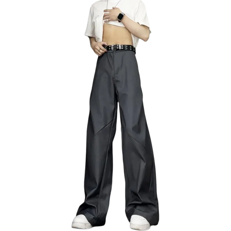 UPXIW Casual Pants Unisex Gray-1