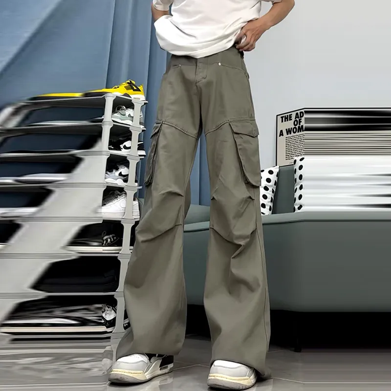 UPXIW Cargo Pants Unisex Camel-3