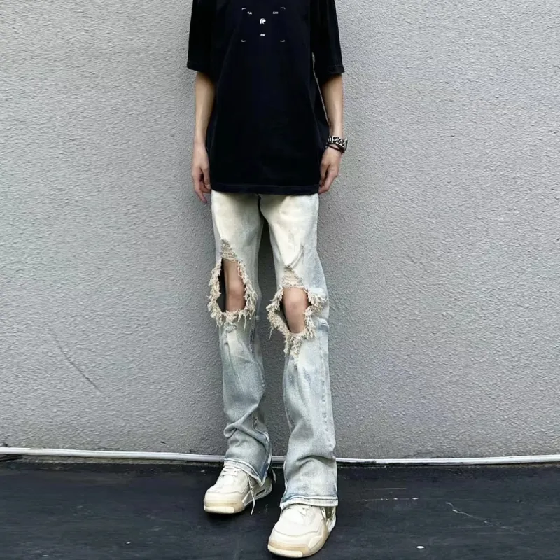 UPXIW Jeans Unisex Yellow Mud-2