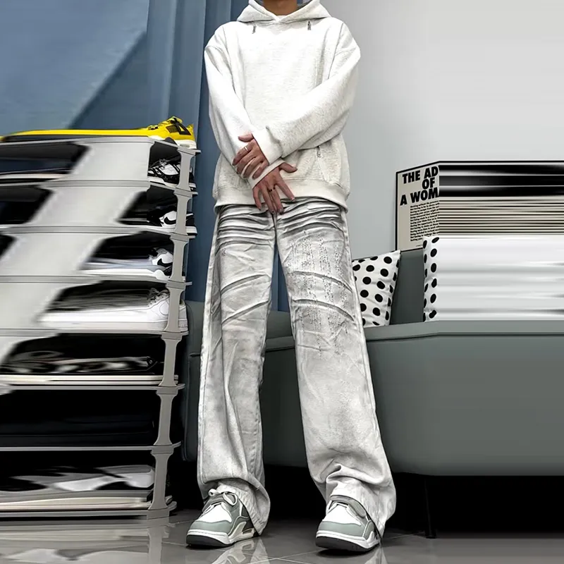 UPXIW Jeans Unisex White-4