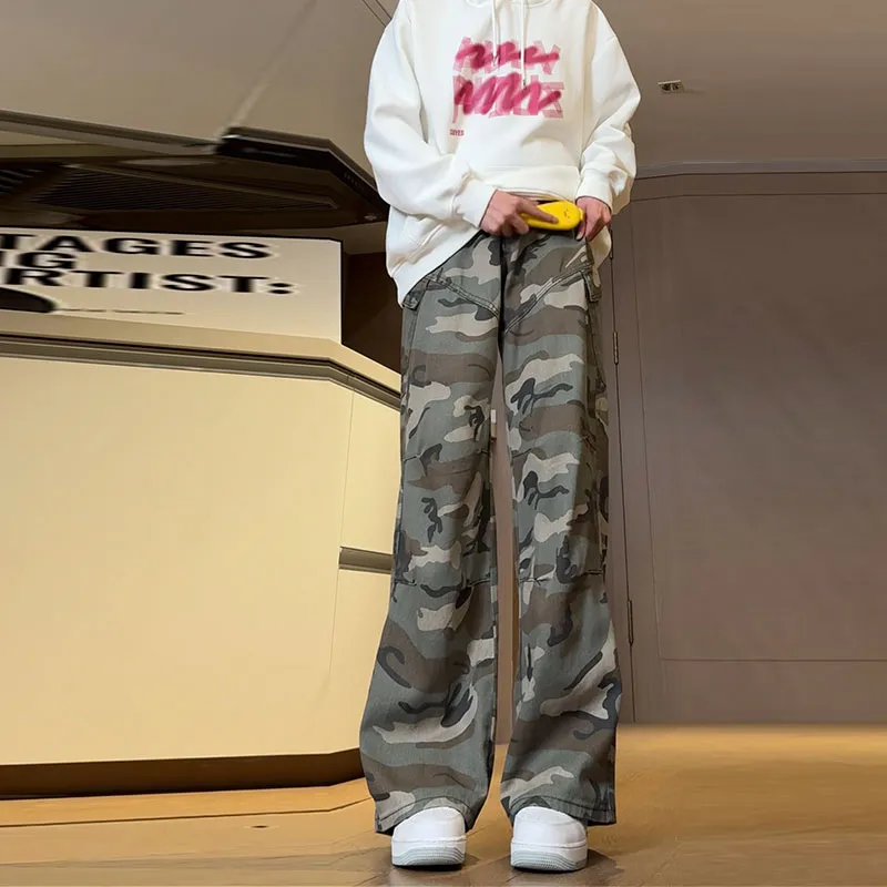 UPXIW Jeans Unisex Camouflage-2